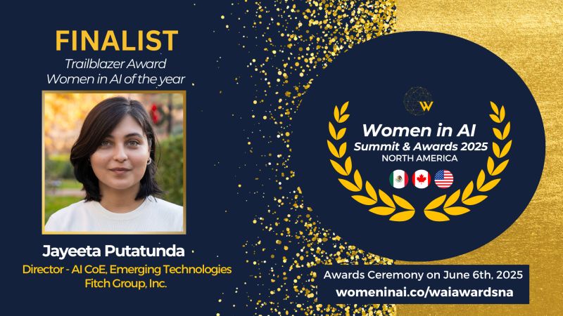 Women in AI Awards North America Finalist